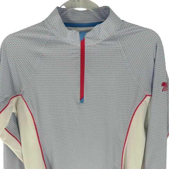 Peter Millar Top Women M Sun Serenity UPF 1/4 Zip Golf Lightweight Base Layer - Picture 4 of 16